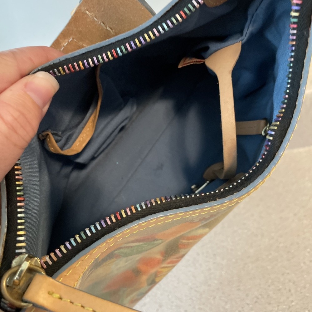 BTG Y2K Dooney & Bourke Satchel Handbag Multicolor Candies Coated Canvas - Picture 12 of 16